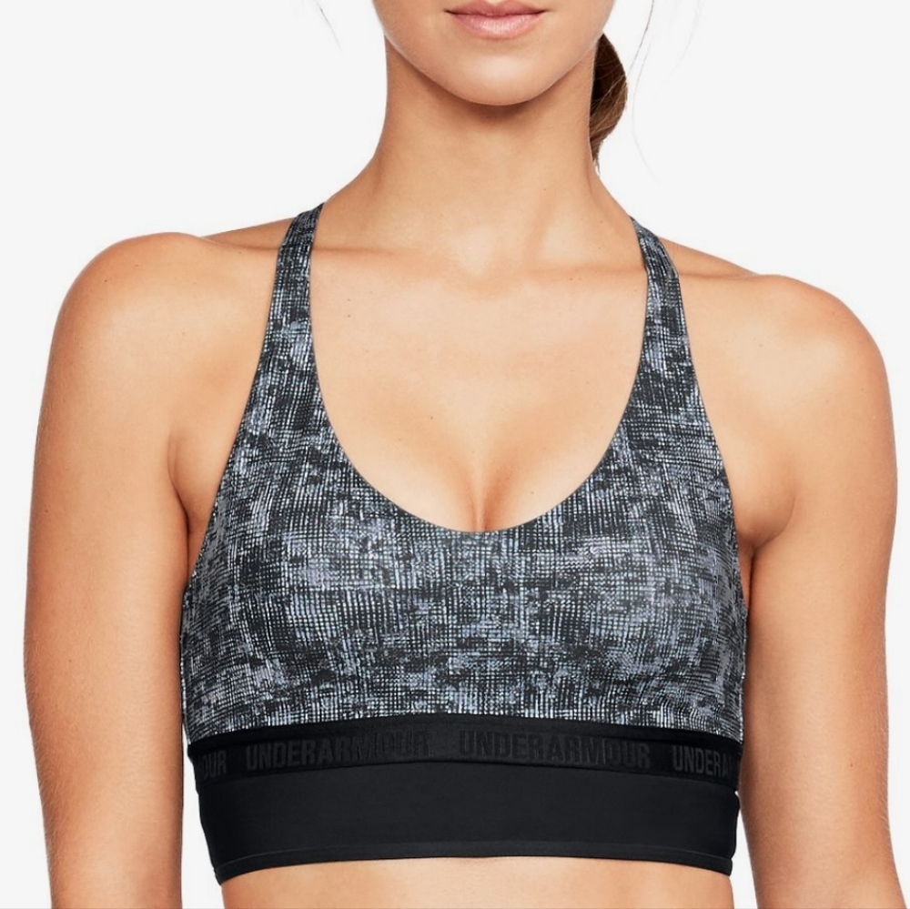 Under Armour Low Mesh Longling Printed Sports Bra